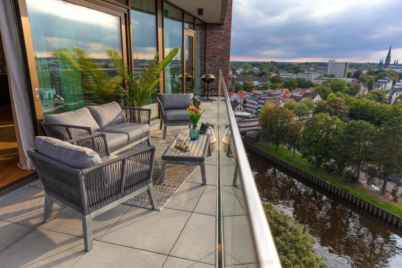 Cabana - Theview - Terrasse - Waterfront - Kostenloser Parkplatz - Wifi Oldenburg Exterior foto